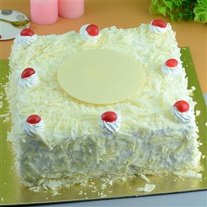 White Forest Cake - 2 Kg. (Square)