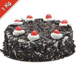 Delicia sugar free black forest eggless cake 1kg