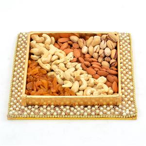 Dry Fruits in Square Tray