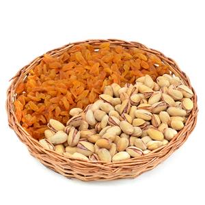 Round shaped Basket of Dry Fruits