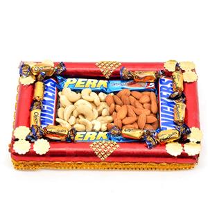 Delectable Mixed Chocolates and Dry Fruits Hamper