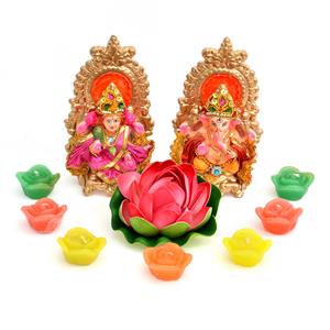 Exquisite Lakshmi Ganesh Candle Hamper
