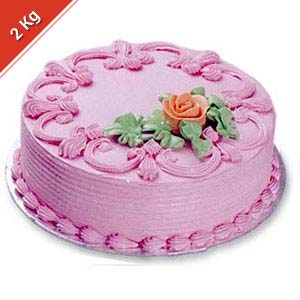 Strawberry Cake - 2 Kg Express Delivery