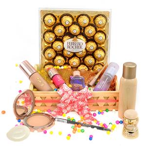 Box of Chocolates And Cosmetics