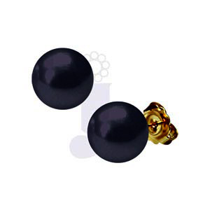 Black Button Pearl Tops