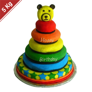 Stack Ring Birthday Cake - 5 Kg