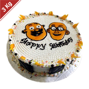 Motu Patlu Birthday Cake - 3 Kg