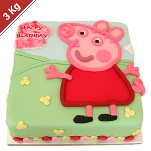Peppa Pig Bday Chocolate Cake - 3 Kg.
