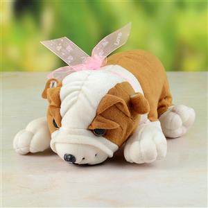 Brown Bulldog Soft Toy