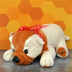 Adorable White Bulldog Soft Toy