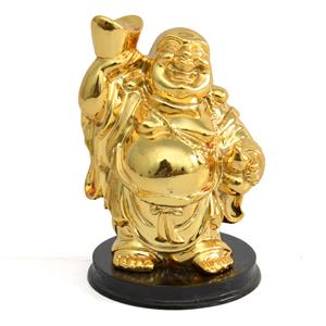 Glittering Laughing Buddha Idol