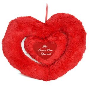 Exquisite Red Heart Cushion