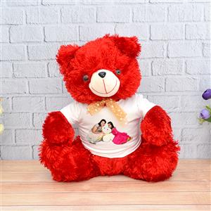 Personalized Red Teddy Soft Toy