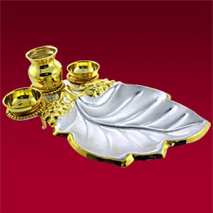 Leaf Puja Thali.