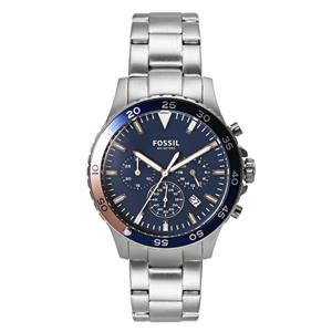 Fossil Men Navy Chronograph Dial Watch CH3059I