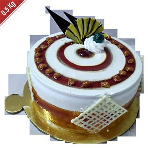 Kabhi B Round Tasteful Cake 0.5 Kg