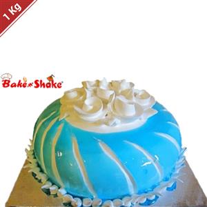 Dome with Blue Gel Cake 1 kg
