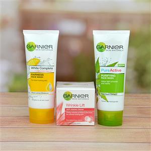 Garnier Face Wash and Anti Ageing Cream