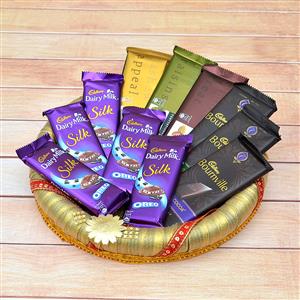 Premium Chocolates in a Thali