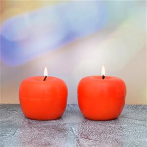 2 Apple Shape Candle