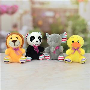 4 Set of Assorted Animal Soft Toy