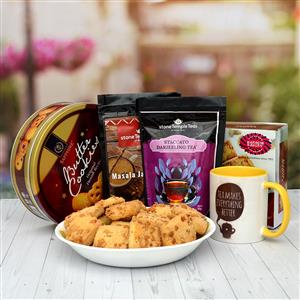 Karachi Biscuits, Tea, Butter Cookies & Mug