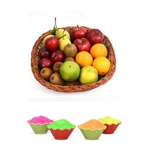 Gorgeous fruit Basket - Holi Combo