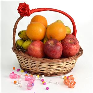 Delectable Basket of Fruits (Midnight Delivery)
