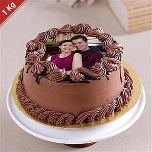 Chocolate Photo Cake - 1 Kg.