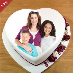 Vanilla Photo Cake - 1 Kg