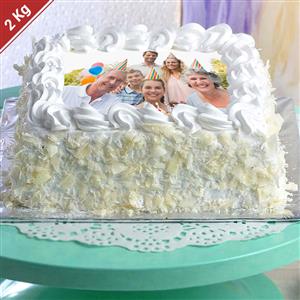 Vanilla Photo Cake - 2kg (Sq)