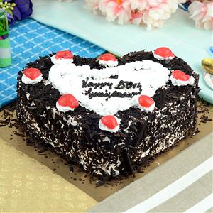 50th Ani Black Forest 1 Kg Cake