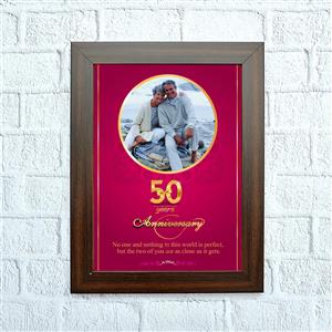 50th Ani Personalized Frame