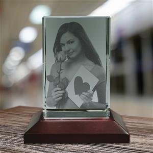 Personalized 3D Crystal Box