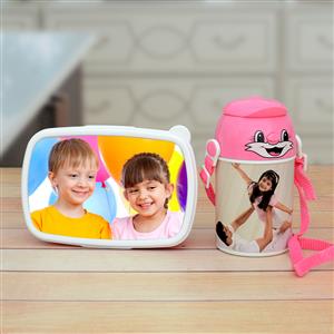 Personalized Tiffin Box & Bottle Combo