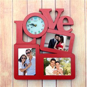 Personalized Love Photo Frame with Clock