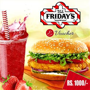 TGI Friday's e-Voucher ₹ 1000