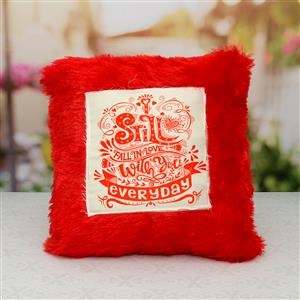 Fall In Love Red Square Pillow