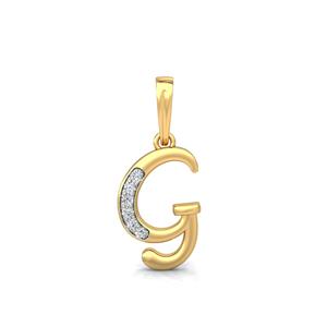 G Diamond Pendant