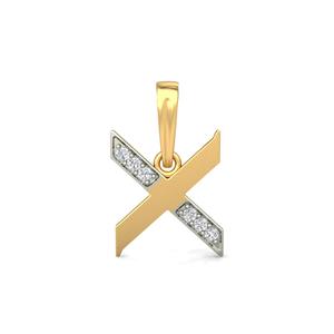 X Diamond Pendant