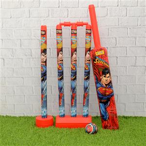 Superman Cricket Bat & Wicket Set