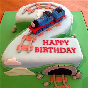 2nd Birthday Cake 3 Kg - Chocolate