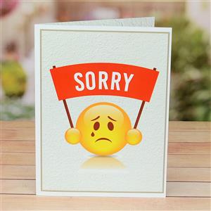 Cute Sorry Smiley Greeting Card