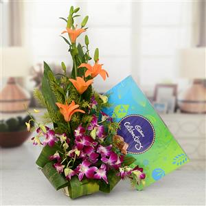 Orchids, Lilies & Cadbury