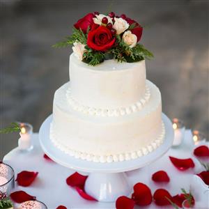 2 Tier Vanilla Fondant Cake