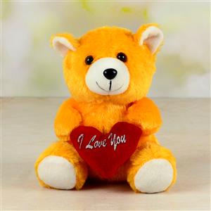 Adorable Teddy With Love You Heart