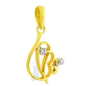 Vigneshwara Diamond Pendant