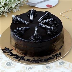 Anniversary Cake 1/2 Kg - Chocolate