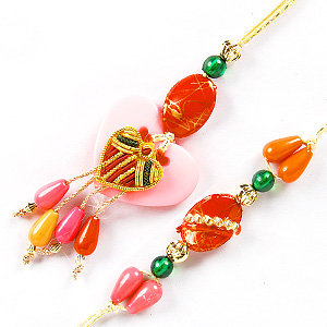 Heart Rakhi Pair