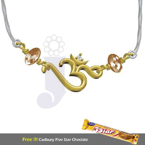 Om Diamond Pendant cum Rakhi